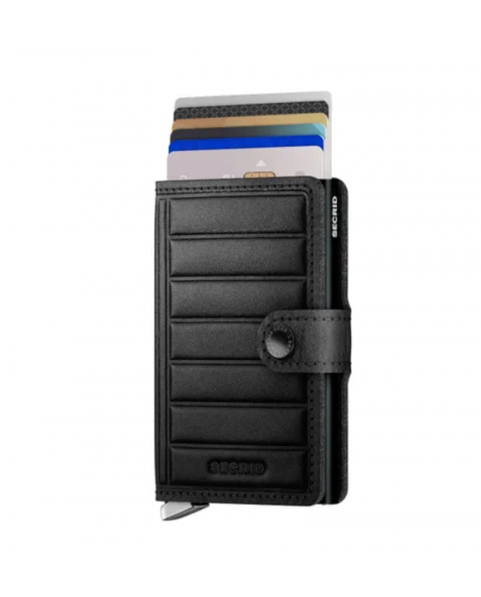 Secrid Premium - Miniwallet Emboss - Lines Black Secrid - 1