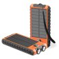 Batterie de secours Solaire 10000 mAh USB 2A+C Orange/Noir Bigben