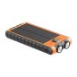 Batterie de secours Solaire 10000 mAh USB 2A+C Orange/Noir Bigben