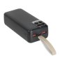 Batterie de secours USB A/USB C 30000mAh Power Delivery Noir Rivacase