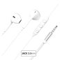 Ecouteurs Jack 3.5mm Bouton Conception renforcée Blanc - Force Play