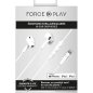 Ecouteurs Lightning Intra-auriculaire Conception renforcée Blanc - Force Play