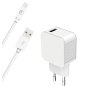 Chargeur maison 2.4A FastCharge + Câble USB A/Lightning Blanc - Bigben