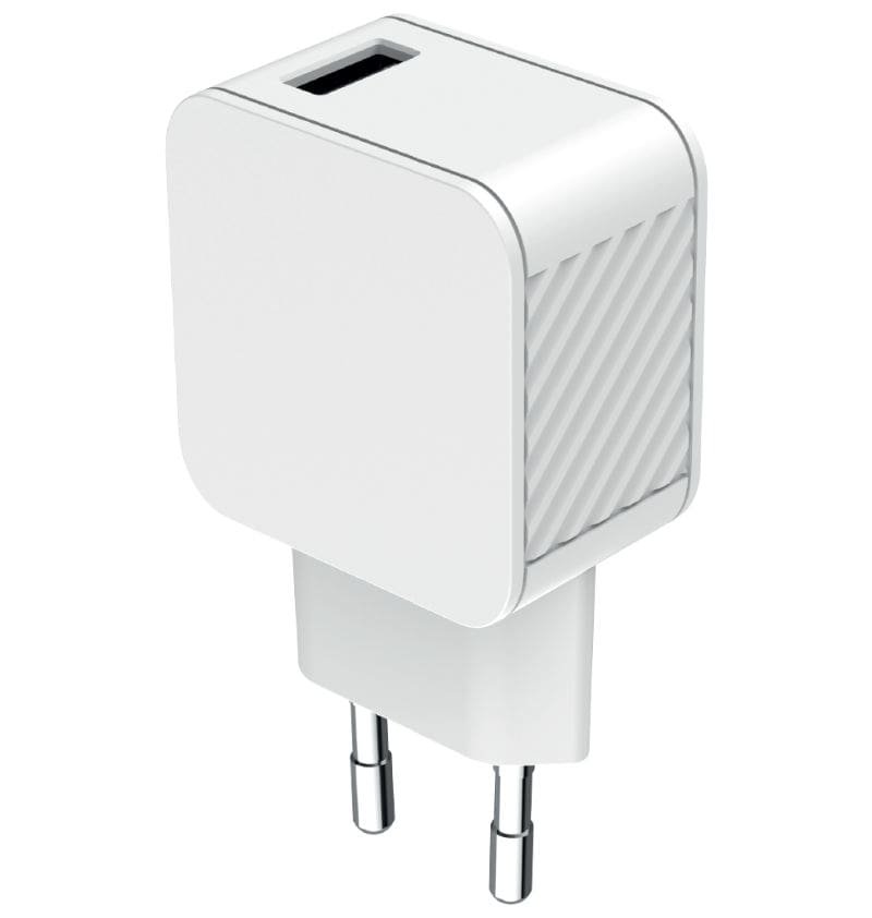 Chargeur maison 2.4A USB A FastCharge Blanc - Bigben