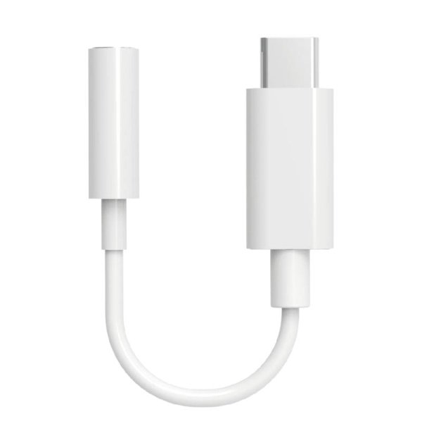 Adaptateur Jack 3.5mm vers USB C Blanc - Bigben  - 1