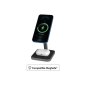 Chargeur induction 2 en 1 Stand Bureau Compatible MagSafe 15W - Noir - Force Power