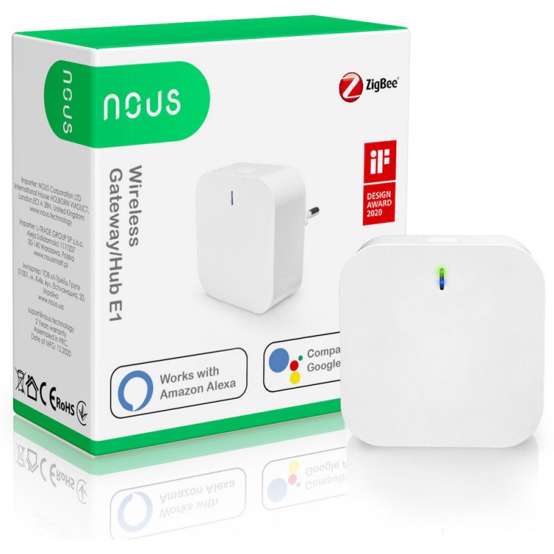 NOUS - Box domotique E1 Zigbee 3.0 compatible SmartLife Tuya