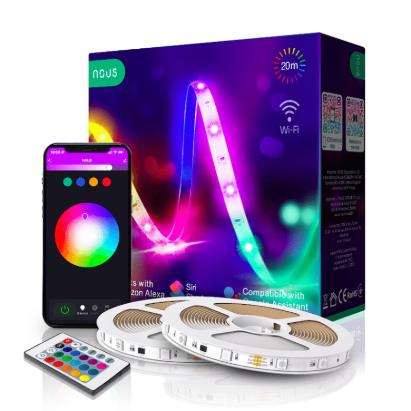 NOUS - Ruban LED RGB Connecter Wifi - 5M