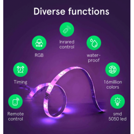 NOUS - Ruban LED RGB Connecter Wifi - 5M