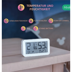 Nous - Capteur de températeur et d'humidité LCD Zigbee 3.0 E6 Nous - 2