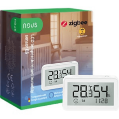 Nous - Capteur de températeur et d'humidité LCD Zigbee 3.0 E6 Nous - 3