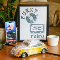 Enceinte rétro et radio - Retro Taxi  - 1