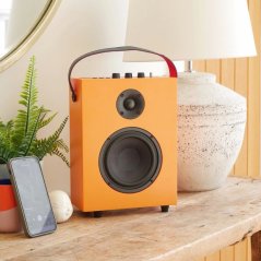 REDEFY - Enceinte Bluetooth de luxe avec housse en tissu - Orange  - 1