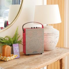 REDEFY - Enceinte Bluetooth de luxe avec housse en tissu - Rouge