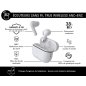 Force Play - Ecouteurs True Wireless ANC+ENC Force Play III Blanc - Garanti à vie