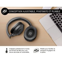 Force Play - Casque Bluetooth® IMMERSION avec ANC + ENC circum-auriculaire