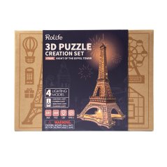 Rolife - Puzzle 3D - Tour Eiffel lumineuse à LED - TGL01 Robotime - 4