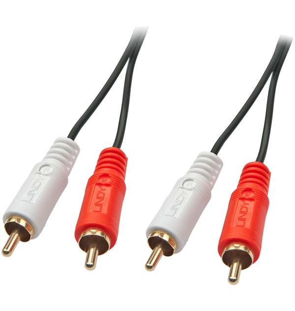 Lindy - Câble Audio Premium - 2x RCA mâle vers 2x RCA mâle - 2M  - 1